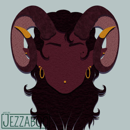 Flat colour bust, Simple BG