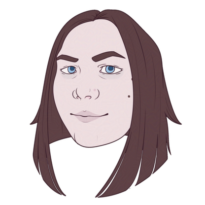 Flat colour bust, Simple BG