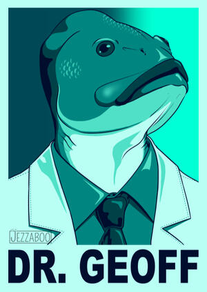 Cell shaded colour, bust, simple BG